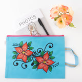 antor 5D DIY Diamond Painting File Bag Reusable Grocery Bags Makeup bags, Stationery Bag for Adults, Durable Fashionable Bags for Shopping Daily Rhinestone Diamond Art Handbag Flower Pattern antor