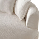 Oversized Curved Modular Sectional Sofa Couch - Luxury Cloud Boucle Upholstered L-Shaped Left-Facing Leisure Lounge Sofa with Extra Wide Chaise Daybed and 7 Throw Pillows for Living Room Apartment Eafurn