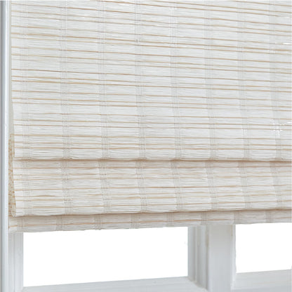 Custom Cordless Bamboo Roman Shades by Fredesign for Stylish Windows and Doors