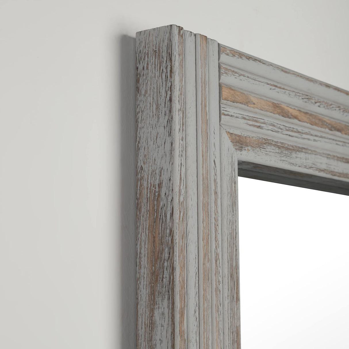 YOSHOOT Hand-Made Wooden Spliced Wall Mirror for Bathroom, Rustic Farmhouse Vanity Mirror, Décor Wall Art, Solid Wood Frame, Vertical or Horizontal Hanging YOSHOOT