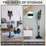 Bison Edge Cordless Vacuum Cleaner, 6-in-1 Powerful Suction with Brushless Motor with a 2500 mAh Battery, 180° Bendable Stick, Lightweight, for Carpet and Hard Floor Bison Edge