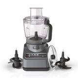 Ninja BN601 Professional Plus Food Processor 1000-Peak-Watts with Auto-iQ Preset Programs Chop Puree Dough Slice Shred with a 9-Cup Capacity and a Silver Stainless Finish (Renewed) Ninja