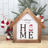 Barsha Space Interchangeable Seasonal Decor Welcome Sign,Rustic Square Wood Farmhouse Hallway Ornaments or Wall Hanging Outdoor,Holiday Decorations for All Seasons(Holiday Replaceable) Barsha Space