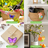 Catephe Unfinished Wood Crafts, 36 Pcs Wooden Crafts to Paint, 12 Styles Blank Wooden Spring Ornaments to Paint, Butterfly Dragonfly Snail Flower Shape for DIY Crafts Home Decoration Craft Project Catephe