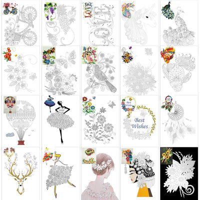 Konsait 20 Pack Paper Quilling Accessories Kit - Quilling Supplies for Adults - DIY Drawing Handcraft