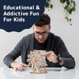Prextex Ferris Wheel 3D Puzzle Wooden - 115 Precision Pieces Sturdy Wood - No Glue Needed for Assembly - Fun & Educational for Ages 8+ - Ideal for Hobbyists, Collectors, Decor, & Gifts PREXTEX