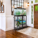 CADUKE Aquarium Stand 20 Gallon, Metal Fish Tank Stand, Aquarium Rack Stand for Fish Tank Accessories , 3 Tier Turtle Reptile Terrarium Stand for Living Room Office CADUKE