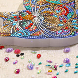 Yanfairy Tabletop Diamond Art Kits for Adults - Cat Diamond Painting Figurines Ornaments, DIY 5D Diamond Art Statues Diamond Dots Sculpture Special Shaped Paintings with Diamonds Gem Art and Crafts Yanfairy