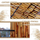 Tgzwme Natural Reed Fencing Rolls,5.5FT X 16.4FT Reed Screen Curtain Balcony Reed Fence Bamboo Screen Fencing for Outdoor Backyard Patio（Brown） Tgzwme