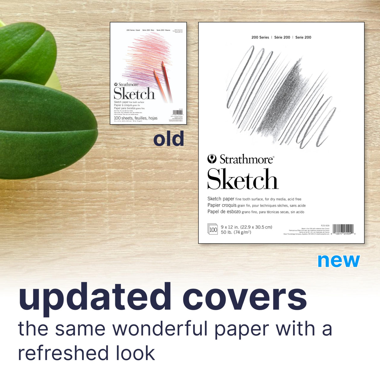 Strathmore 200 Series Sketch Pad, 9x12 inch, 100 Sheets, Tape Bound - Artist Sketchbook for Drawing, Illustration, Art Class Students Strathmore