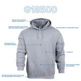 Gildan Adult Fleece Hoodie Sweatshirt, Style G18500, Multipack, White (1-Pack), Large Gildan