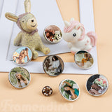 Framendino, 20 Pack Silver Sublimation Blank Pins DIY Button Badges Round Sublimation Blank Base Pin Aluminum Sheet with Butterfly Pin Backs for DIY Craft Lapel Jewelry Making Framendino