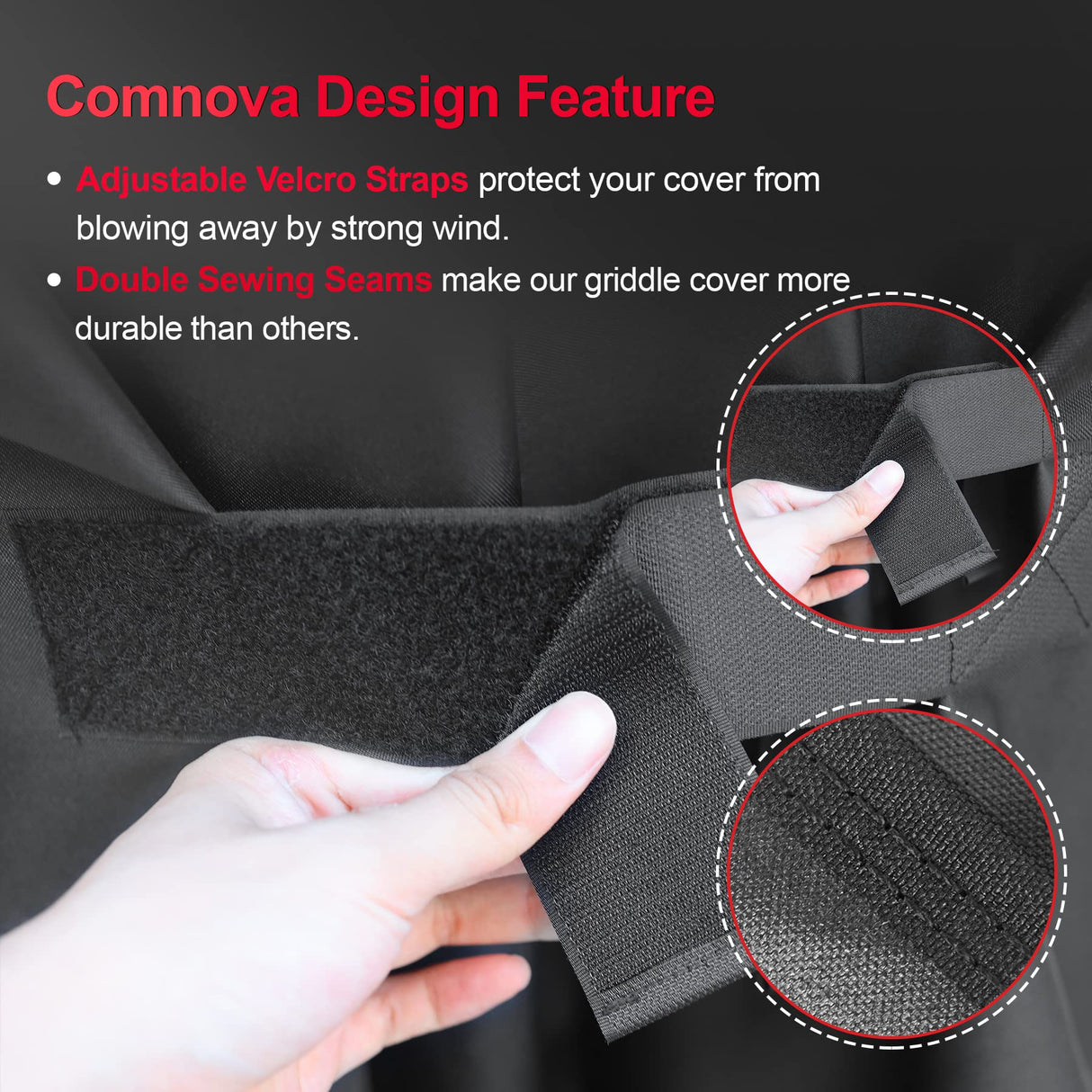 Comnova Grill Cover for Traeger Pro 22 & 575 Series - 600D Wood Pellet Smoker Cover for Traeger Waterproof & Heavy Duty, Premium Pellet BBQ Cover for Traeger Pro 22 / Pro 575, Z Grills 550B and More M COMNOVA OUTDOORS