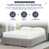 Aylas Furniture Full Size Mattress- 8 Inch Hybrid Mattress Full with High Density & Comfort Cold Foam with Continuous Coil Bonnell Springs - Eco-Friendly, Breathable Full Mattress Medium Firmness Aylas Furniture
