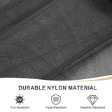 BPS 10' x 12' Gazebo Universal Mosquito Netting Screen Replacement, 4-Panel Screen Walls with Double Zippers for Outdoor Patio, Black (Mosquito Net Only) BPS