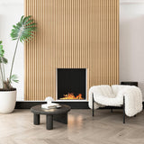 Art3d 4 Pc 96"x5.7" Wood Slat Wall Panel for Interior, Ceiling and Decoration, Semi-Cylinder Design, 15.2 SqFt Art3d