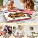 Acudotr Diamond Painting Kits for Adults, 5D DIY Diamond Art Kits for Beginners, Full Drill Diamond Painting Kits for Home Wall Decor, Dog, 12x12 Inch Acudotr