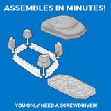 Step2 Naturally Playful Sandbox II, Kids Sand Activity Sensory Play Pit, Summer Outdoor Toys, 7 Piece Toy Accessories, for Toddlers 1+ Years Old Step2