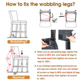 PADMA HOUSE Round Glass Pub Dining Set for 4, 45in Round Wood Modern Glass Counter Height Bar Table with 4 PU Leather Pub Stools 5 Piece Bistro Dining Table Chairs Set, Clear&Black PADMA HOUSE