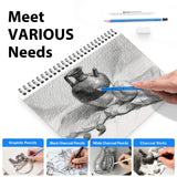 ROCOD Sketch Pencils for Kids and Adults Drawing, 26-Piece Profession Sketching Pencils, Drawing Pencil for Artists Beginner Sketching, Art Graphite Pencil 6B to 4H ROCOD