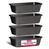 Bakken- Swiss BAKKENMASTER Loaf Pan Set 4-Piece - Deluxe Nonstick Carbon Steel Bakeware for Perfect Bread and Cakes – Dishwasher Safe, Premium Pans for Home Baking Bakken- Swiss