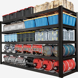 PMKES 65" W Garage Shelving Heavy Duty, 5 Tier Garage Shelves, 30" D Adjustable Storage Shelving Unit, Commercial Metal Shelf for Kitchen, Warehouse, Pantry, School, Shop, 68" Wx30 Dx79 H PMKES