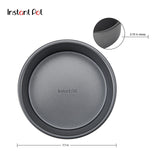 Instant Pot Official Round Cake Pan, 7.7-Inch, Gray - Nonstick, Heavy-Duty, Oven Safe, Ideal for Baking, Cooking, Storing - Compatible with 6-Quart & 8-Quart Cookers, Vortex Air Fryer, Duo Crisp Instant