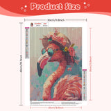 NEWENMO Diamonds Painting Kits for Adults Beginner DIY 5D Tropical Flamingo Diamond Art Paint with Round Diamonds, Full Drill Gem Art Flowers Diamonds Art Painting for Home Wall Decor 12x16 Inch NEWENMO