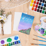 50 Sheets Watercolor Paper 4 x 6inch, 300 GSM Deckled Edge Paper Rough/Textured Handmade Paper Cotton Paper for Watercolors, Wedding Invitations, Cards, Crafts Prudiut