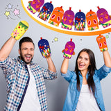 Liliful 32 Pcs Hand Puppet Making Kit Felt Arts and Crafts Sock Puppet Toys Creative DIY Make Your Personal Puppets Kits Eyes Felt Accessories Storytelling Role Play Party Supplies Liliful