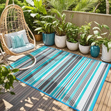 Outdoor Patio Rug Waterproof Camping - 5x8 ft Outdoor Plastic Straw Rug Area Carpet Clearance for Outside, Porch, RV Camper, Picnic, Balcony & Backyard, Patio Decor, Clearance Kalafun