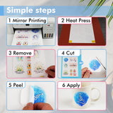 KOALA Sublimation Sticker Paper Glossy White Waterproof Vinyl 8.5x11 inch 25 Sheets, Quick Dry Vivid Colors Holds Ink well KOALA PAPER