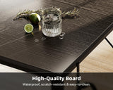 Casaottima 40" Small Computer Home Office Desk for Bedroom with Fabric Drawers & File Cabinet, Cloth Storage Bag and Hook, Writing Study Work Table for Small Space, Black Casaottima