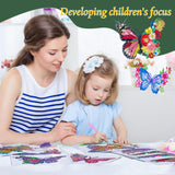 Qilery 12 Pcs Large Butterfly Diamond Painting Giant Butterfly Stained Glass Window Clings Painting Kits Stained Glass Diamond Painting Kit DIY Art Accessories for Adult Home Decor Qilery