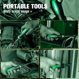 SK 7-in-1 Ratcheting Screwdriver, 216-P, 6 Bits (Phillips, Star, Slotted), 1 Nut Driver Size (1/4 Inch), S2 Steel, SureGrip Handle SK