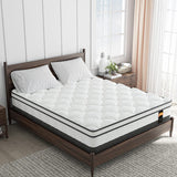 Maxzzz King Mattress in a Box 14 Inch Bamboo & Gel Infused Memory Foam Pocket Spring Hybrid Mattress - Medium Firm - Pressure Relief - CertiPUR-US Certified Maxzzz