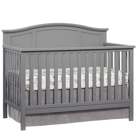 Oxford Baby Emerson 4-in-1 Convertible Baby Crib, Dove Gray, GreenGuard Gold Certified Oxford Baby