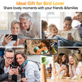 Bird House with Camera, 5MP Smart Birdhouse Camera with Solar Powered, Bird Box Camera for Families, Motion Detection & 32GB SD Card, Watch Bird Nesting & Hatching in Real Time, Ideal Gift for Friends Camii