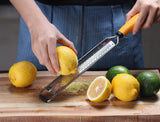 Deiss PRO Lemon Zester & Heavy Duty Cheese Grater & Vegetable Grater — Parmesan Cheese Lemon, Garlic, Nutmeg, Chocolate, Fruits, Vegetables, Ginger Grater - Cheese Shredder & Stainless Steel Grater Deiss