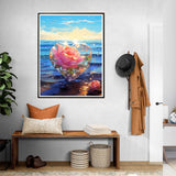 SKRYUIE Paint by Numbers Kits for Adults Love, Acrylic Oil Rose Paint by Numbers for Adults Beginner Canvas with Brushes Paintwork Art Crafts for Home Decor 16x20 inch x7 SKRYUIE