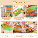 TOSTOG Grandmas Diamond Art Kits for Adults, Funny Grandma Drivers Diamond Paintings for Adults, Full Drill Diamond Art Kits, 5D Diamond Paintings Kit Gem Painting Wall Decor and Gift 12 * 12 Inch. TOSTOG