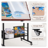 Becko US 1500 Piece Tilting Puzzle Table with 5 Drawers & Cover, Adjustable Puzzle Board with 5 Tilt Angle & Height Adjustment, Portable Jigsaw Tables for Adults, Easy to Move, for 1500 Piece Puzzles Becko US