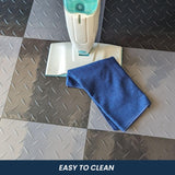 FlooringInc's Nitro 12"x12" Snap-Together Garage Flooring Tiles, Non-Slip Interlocking Plastic Floor Mat, Organization & Storage, Coin Pattern, Graphite, 12 Tiles, 12 Sq/Ft IncStores