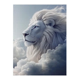 MTPGNW Lion White Cloud Diamond Painting Kits for Adult,5D DIY Blue Sky Diamond Art Painting Decoration Home Wall Decor Painting Kits Gifts for Women 16x24 INCH MTPGNW