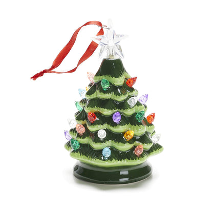 ReLIVE Ceramic Christmas Tree Light Up Ornament, Green, 5"