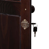 Palace Imports 100% Solid Wood Smart Wardrobe/Armoire/Closet, Java Color, 40" W x 72" H x 21" D, 1 Clothing Rods, 1 Lock, 2 Drawers Included Palace Imports