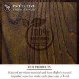 MyGift Rustic Burnt Dark Brown Solid Wood Reversible Stackable Display Box Riser Stands or Decorative Square Crate Style Nesting Storage Bins, 3-Piece Set MyGift