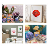 LUCKY BABY Seashells Painting Kit for Kids 16pcs, Arts and Crafts Kits for Girls Boys Age 6 7 8 9 10 11 12, Natural Sea Shells DIY Painting with Watercolor Paints and Brush 2.7-3.5 Inches LUCKY BABY