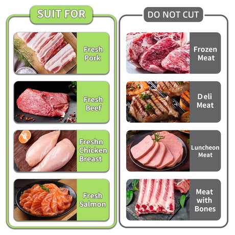 ONCE FOR ALL Fresh Meat Slicer Cleaver Kitchen Knife Set For Meat Slicing Shredding, Manual Meat Cutter Food Slicer For Beef Pork Mutton For Home Cooking BBQ Hot Pot ONCE FOR ALL