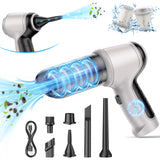 IHE Handheld Car Vacuum Cleaner, 15000Pa Vacuum Cleaner and Air Duster, 120W High Power Wet and Dry Handheld Car Vacuum Cleaner with Multi-Nozzles for Car, Pet, Office, Home Cleaning IHE